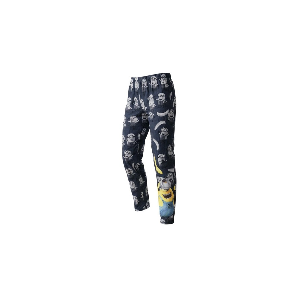 Despicable Me Pajama Pants Mens Medium Navy Blue Minions All Over Print Lounge